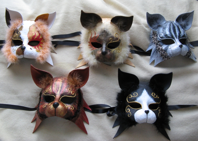 five_carnival_cat_masks__by_xothique